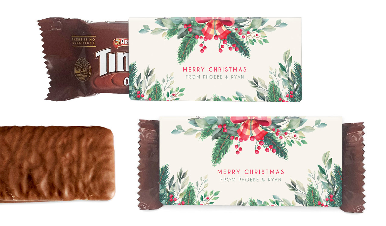 Country Style Christmas Individual TimTam TM (Box Of 150)