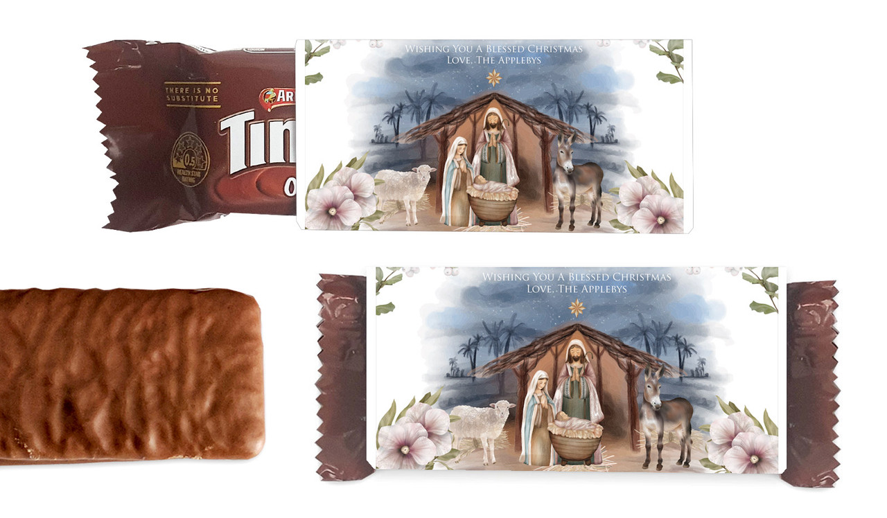 Nativity Scene Christmas Individual TimTam TM (Box Of 150)
