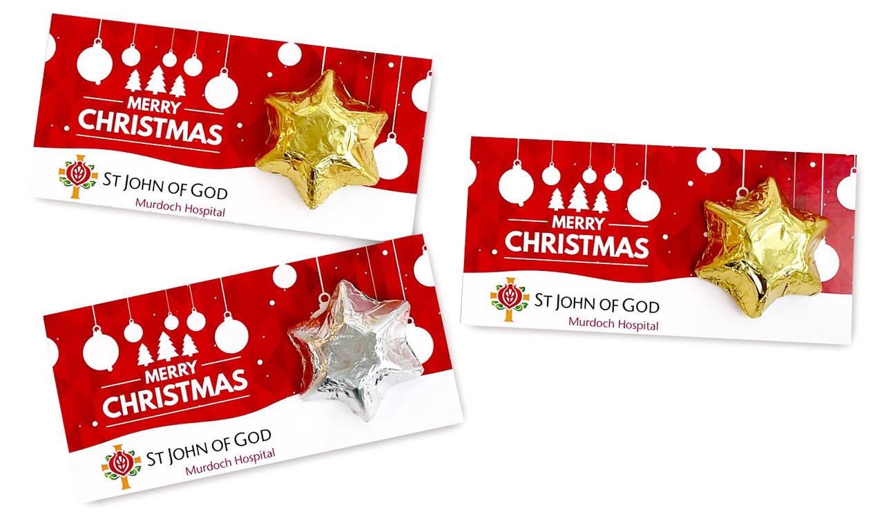 Corporate Christmas Personalised Star Card