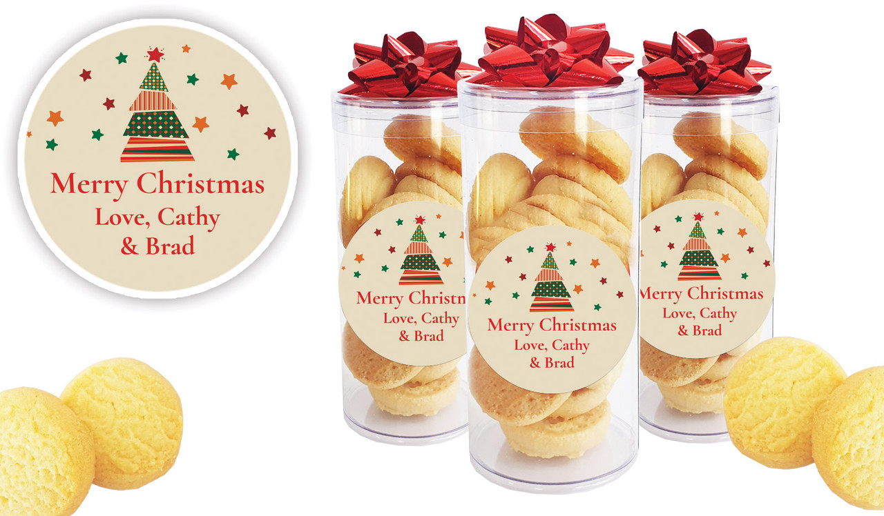 Abstract Tree Personalised Shortbread Cookie Jar