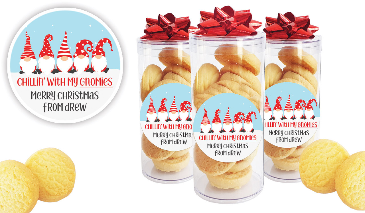 Gnomies Personalised Shortbread Cookie Jar