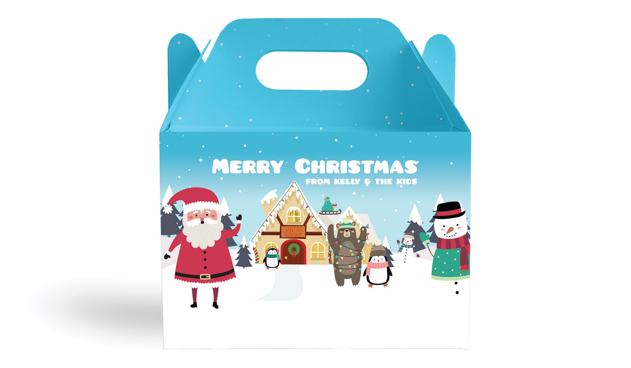 At The North Pole Personalised Gable Favour Box