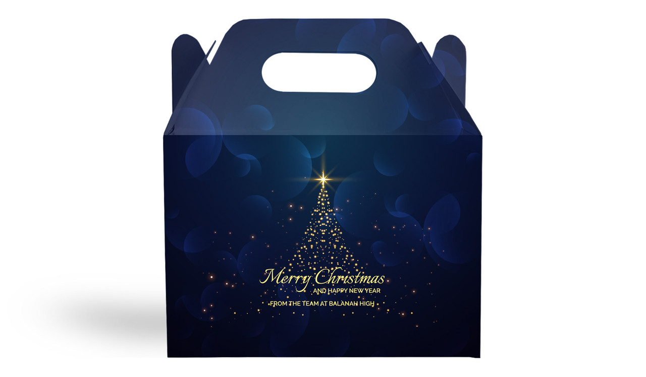 Blue Night Personalised Gable Favour Box