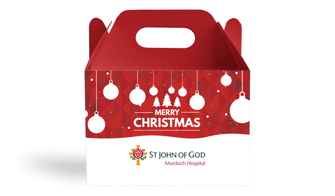 Corporate Christmas Personalised Gable Favour Box