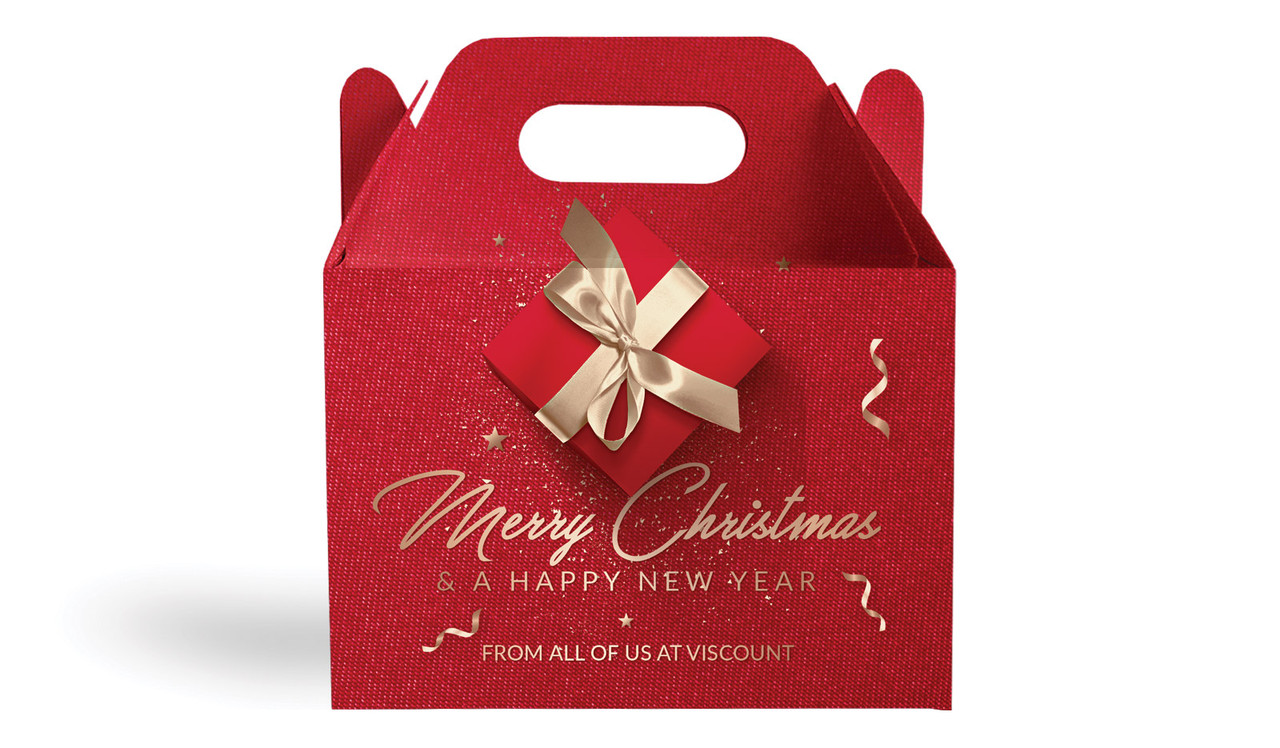 Glossy Gift Red Personalised Gable Favour Box