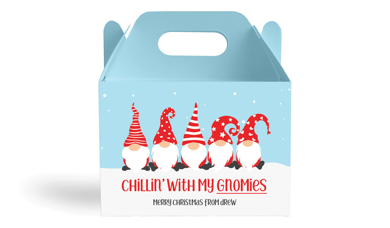 Gnomies Personalised Gable Favour Box