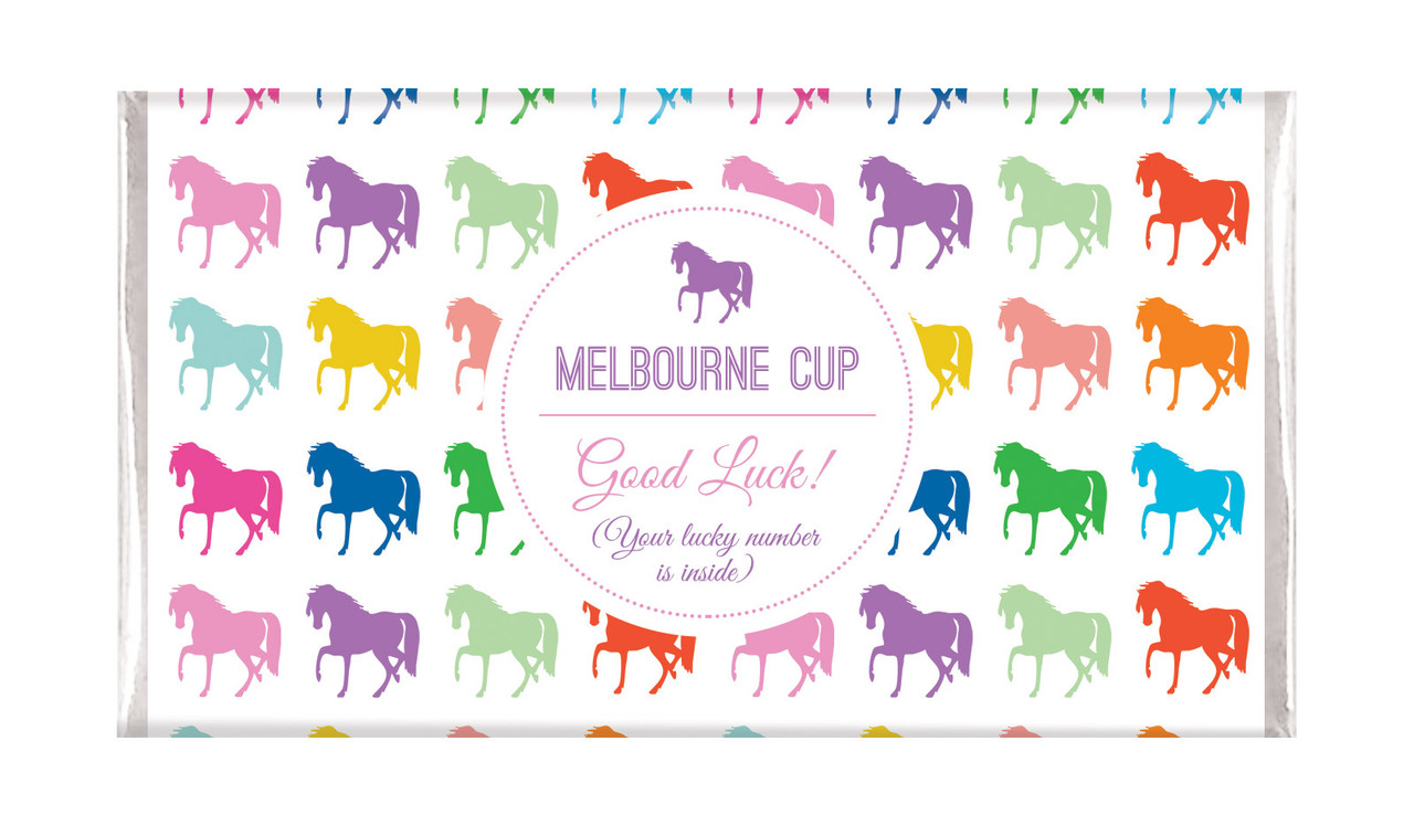 Rainbow Melbourne Cup Horse Racing Chocolate Bars