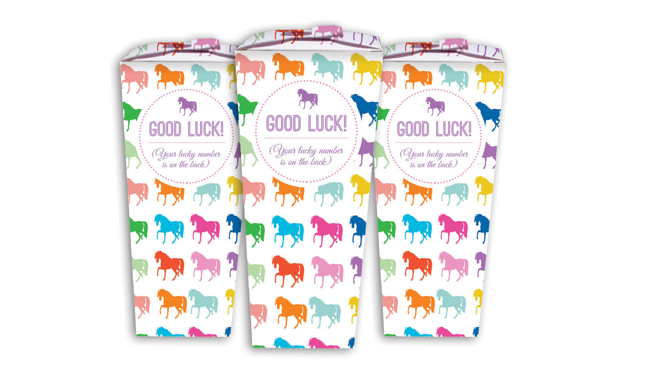 Rainbow Horse Racing Personalised Chocaboxes