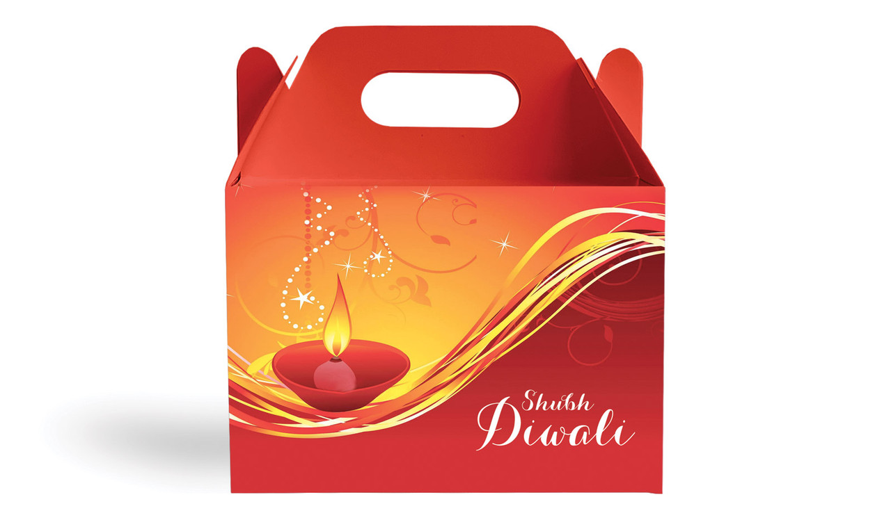 Radiant Diwali Personalised Gable Favour Box