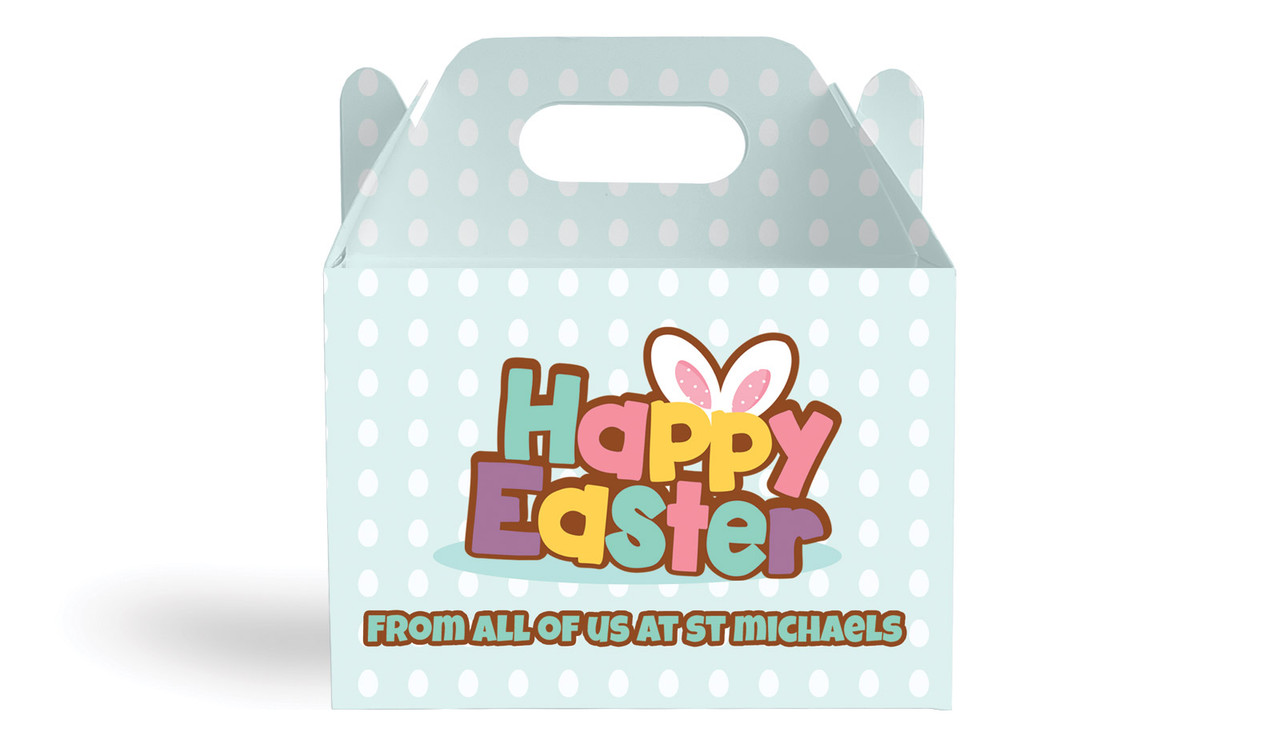 Happy Easter Personalised Gable Favour Box