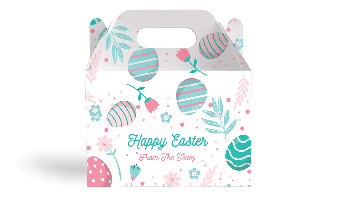 Easter Elements Personalised Gable Favour Box