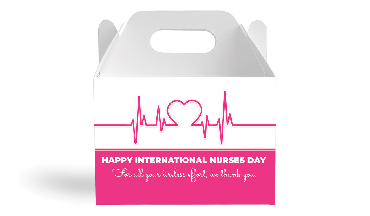 Heart Rate International Nurses Day Personalised Gable Favour Box