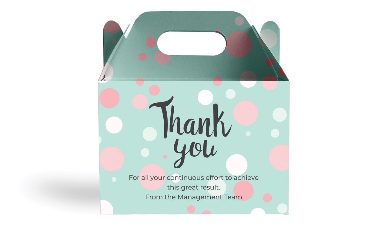 Dots Personalised Gable Favour Box