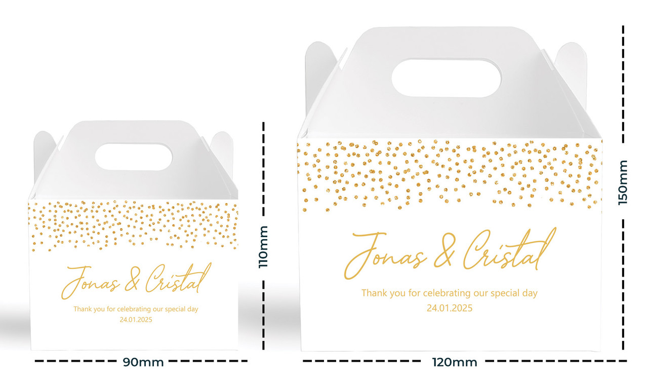 Size comparison between regular and large boxes
