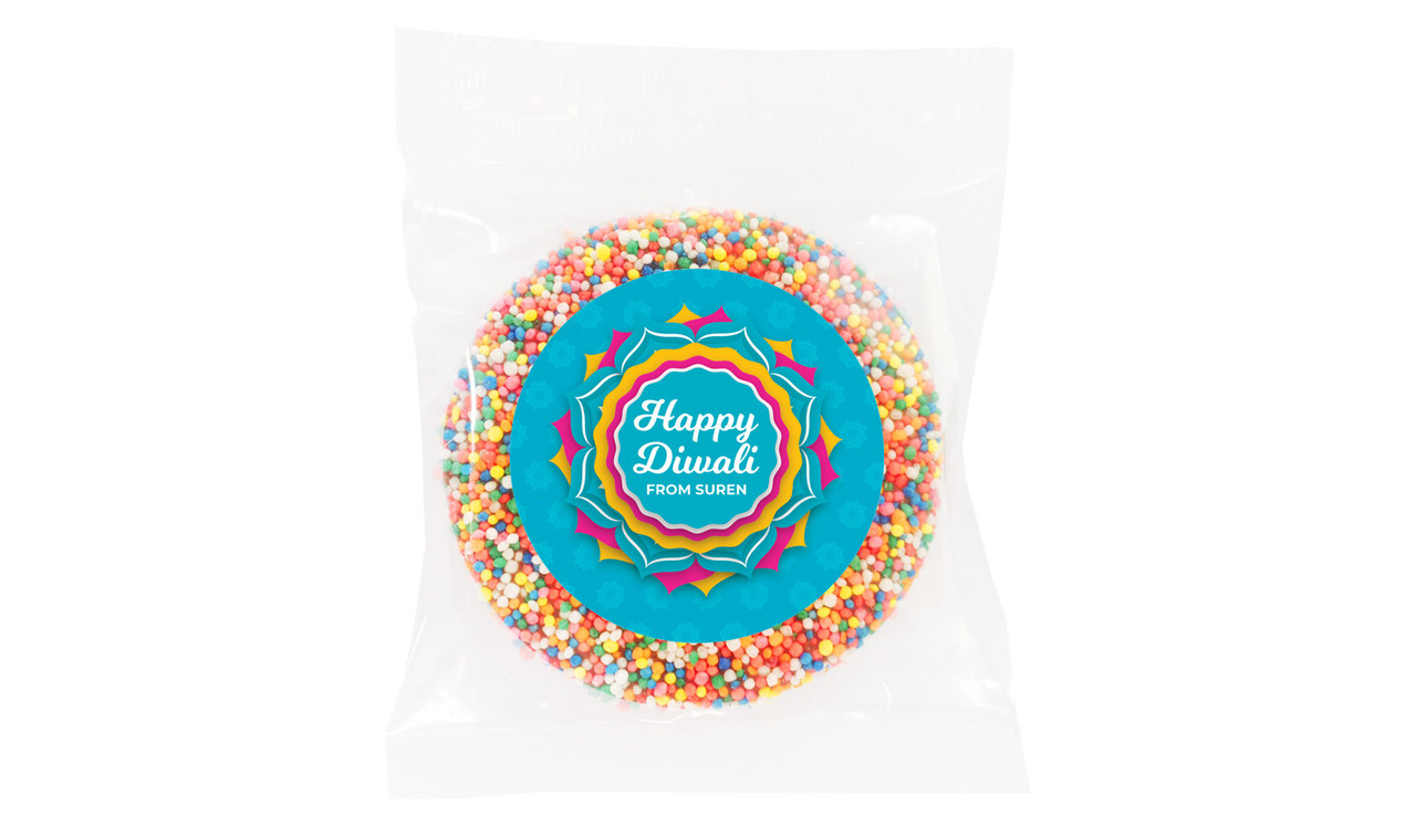 Bright Blue Diwali Personalised Giant Freckle