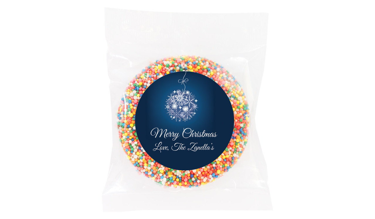 Blue Ornament Chocolate Freckle