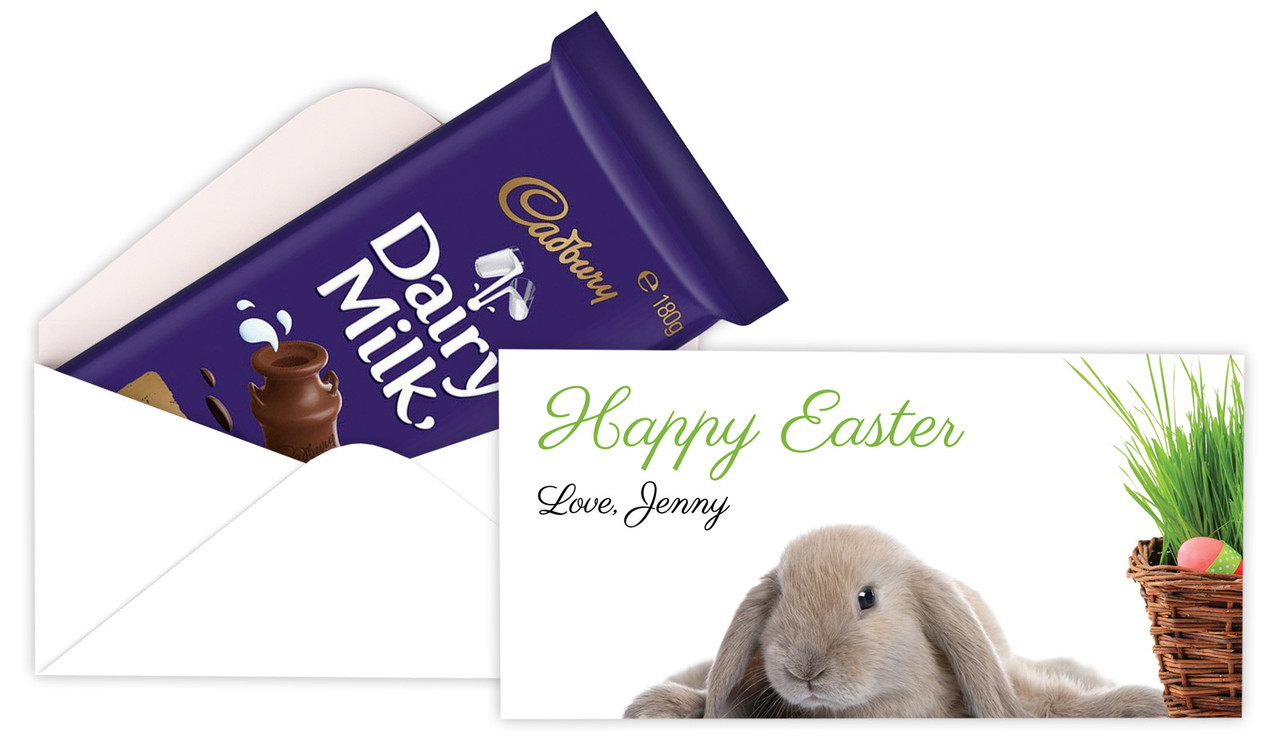 Floppy Eared Rabbit Easter Cadbury Bar Box (Box Only)