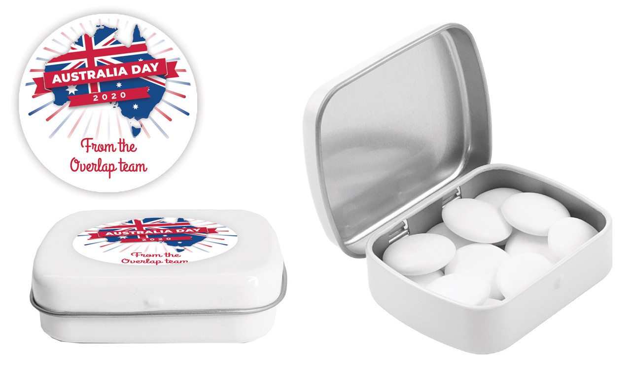 Australia Map Australia Day Personalised Mint Tins
