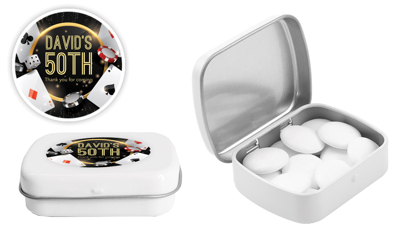 Casino Personalised Mint Tins