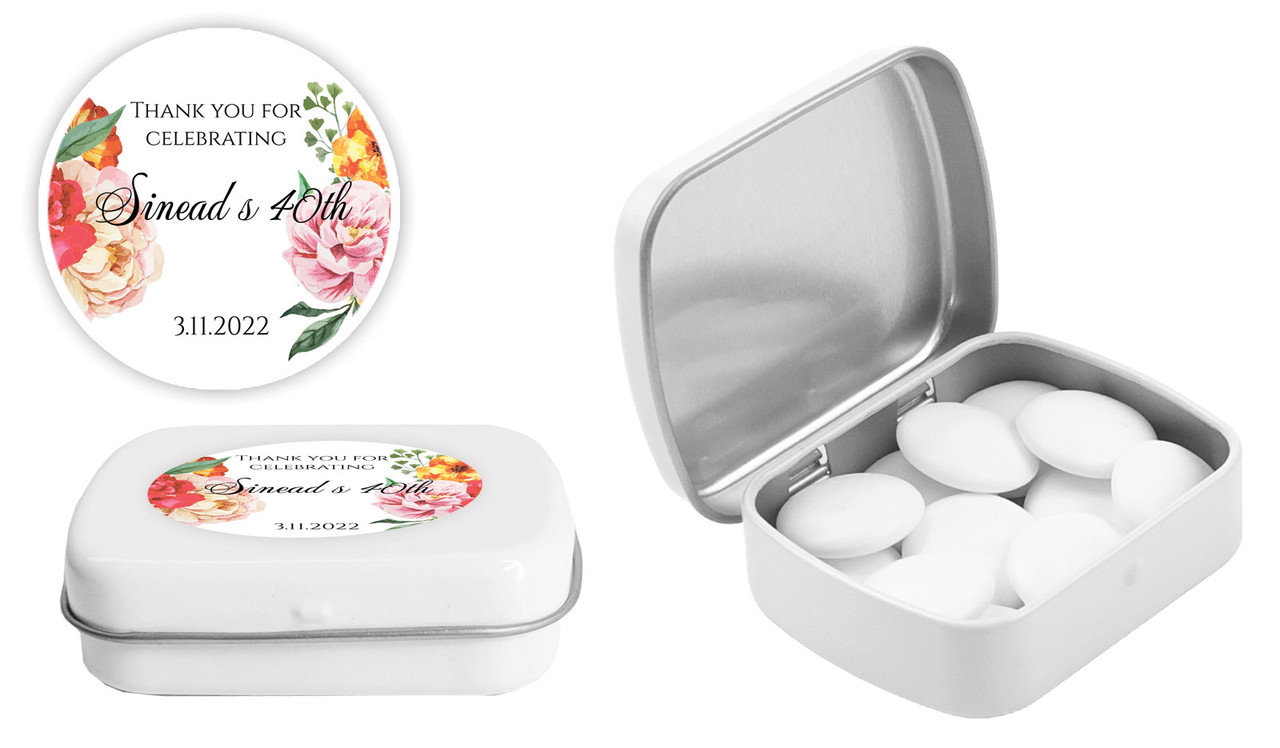 In Bloom Personalised Mint Tins