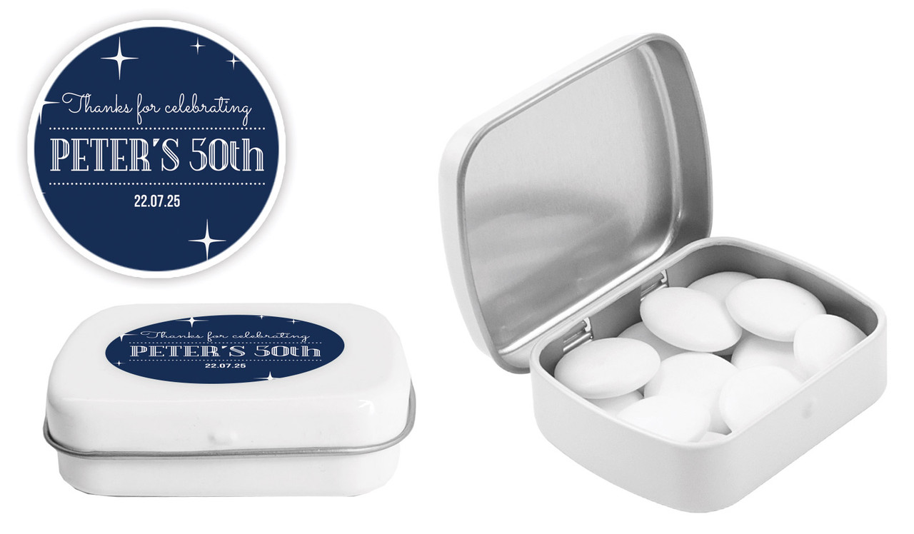 Old Stars Personalised Mint Tins