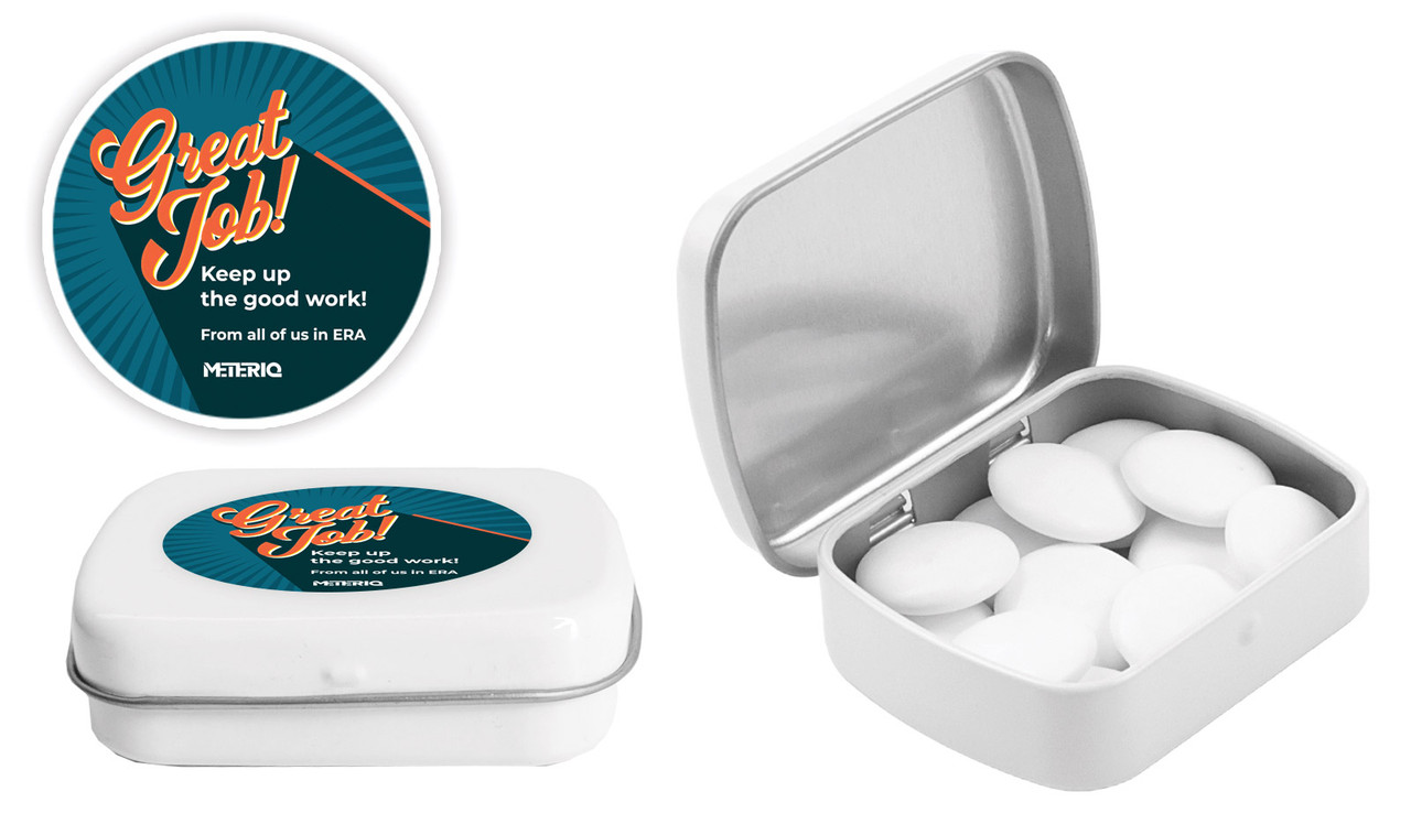 Retro Congratulations Personalised Mint Tins