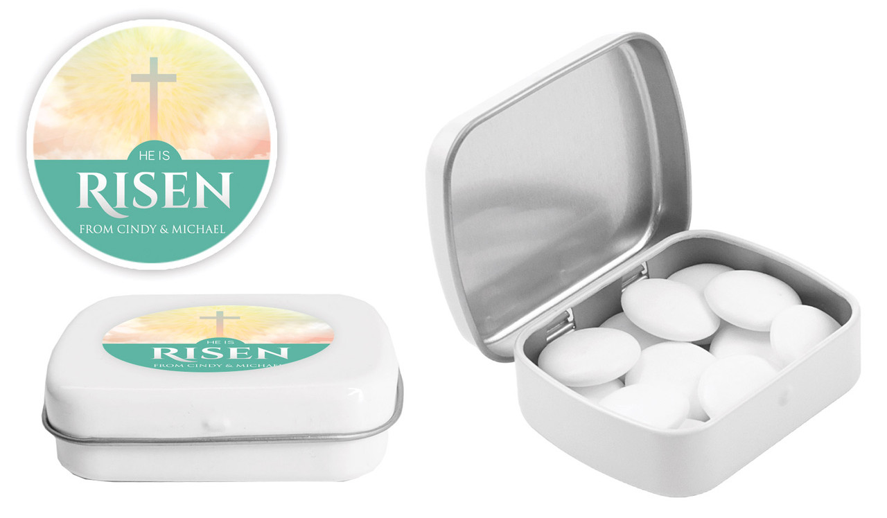 Heavenly Cross Personalised Mint Tins