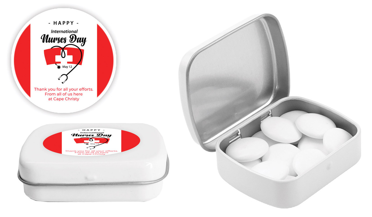 Nurse Hat International Nurses Day Personalised Mint Tins