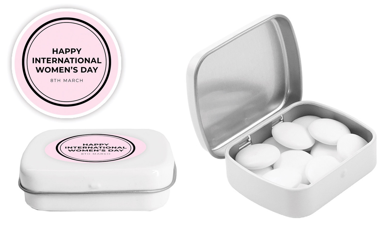 Chic International Womens Day Personalised Mint Tins