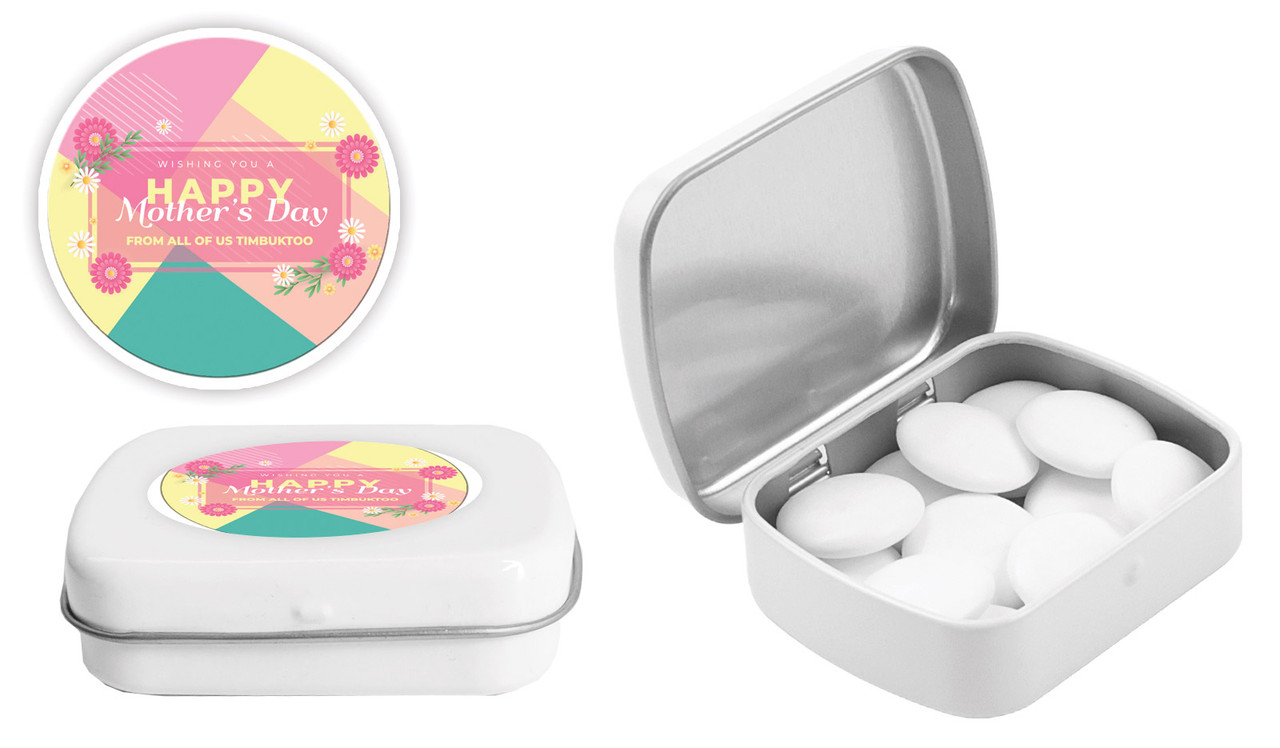 Bold Colours Mothers Day Personalised Mint Tins