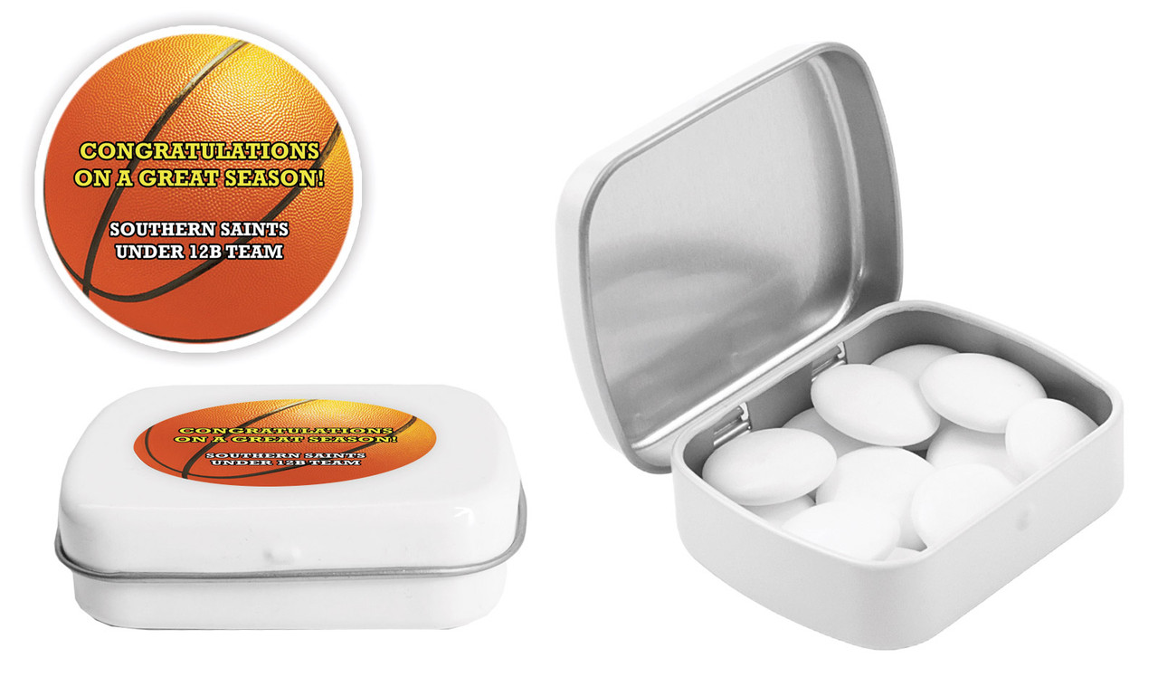 Basketball Ball Personalised Mint Tins