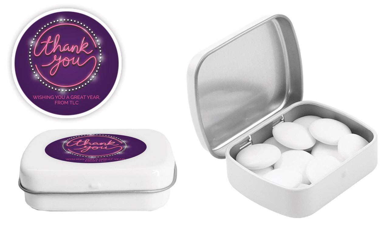 Neon Sign Personalised Mint Tins