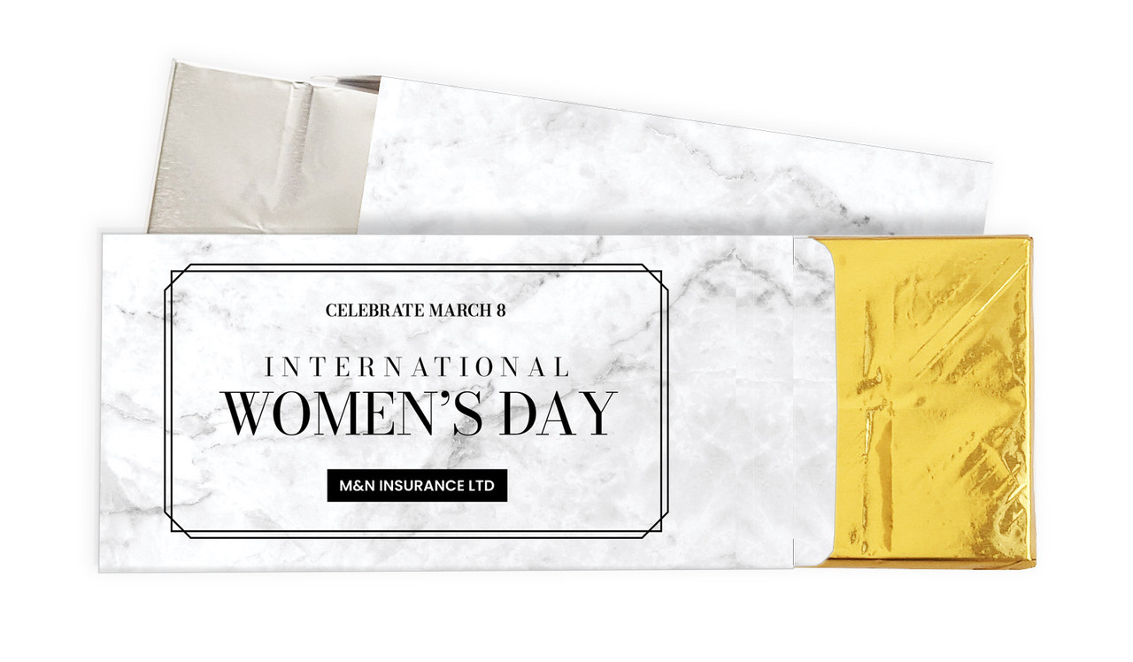 Marble Deco Personalised Chocolate Bar In A Box