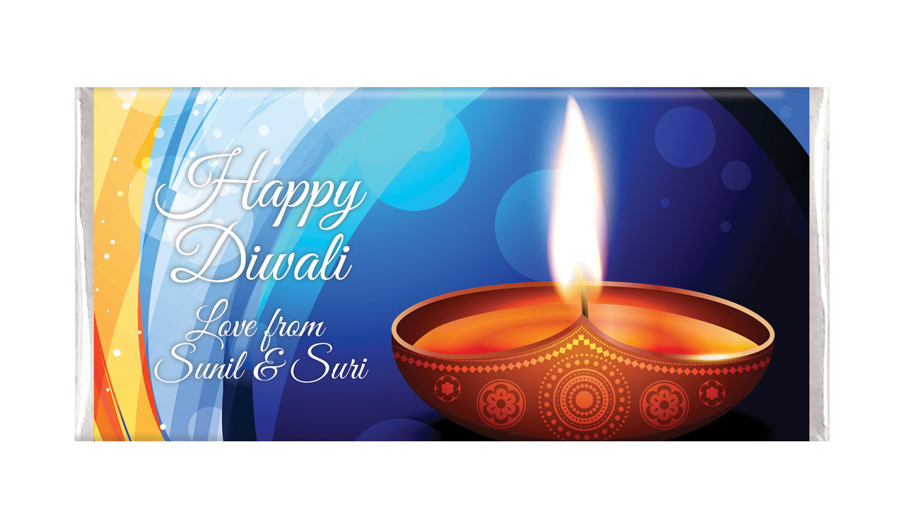 Vibrant Personalised Diwali Chocolates