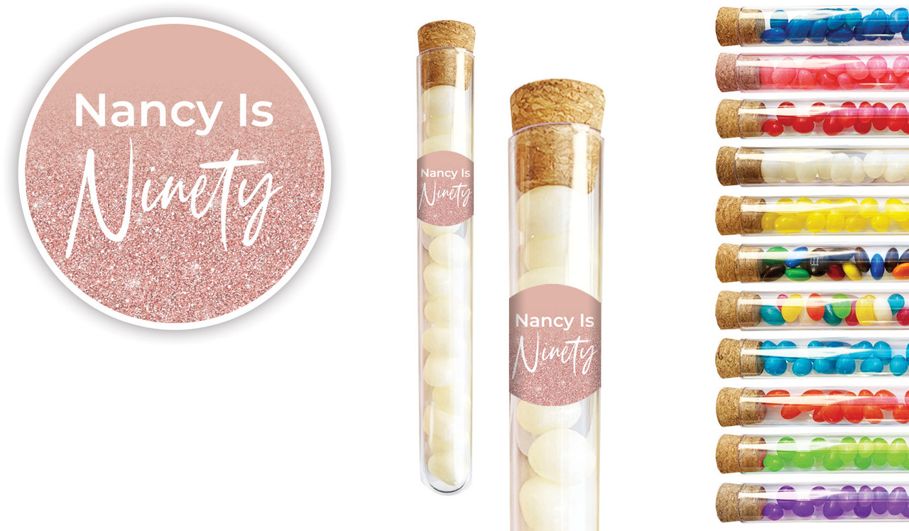 90th Birthday Personalised Test Tubes