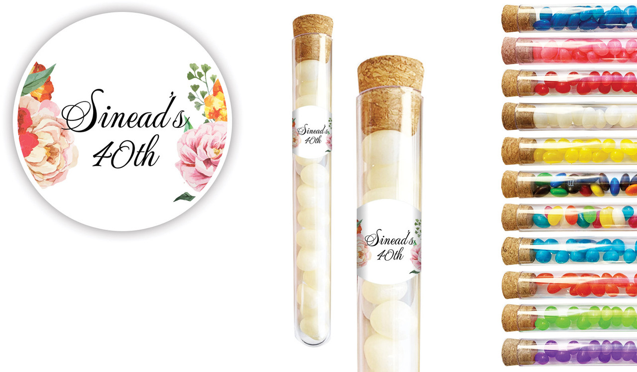 In Bloom Personalised Birthday Test Tubes