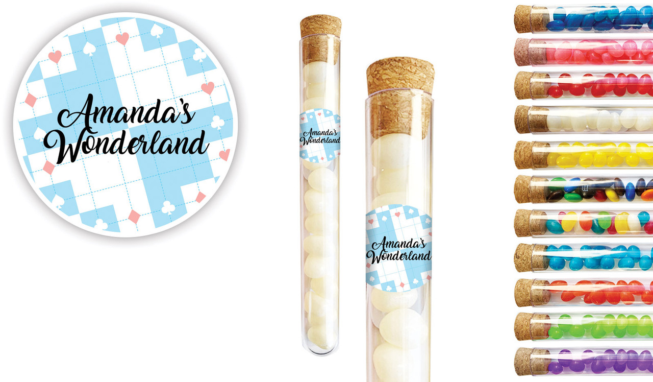 Alice In Wonderland Kids Party Personalised Test Tubes