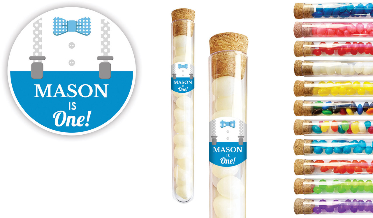 Little Man Kids Party Personalised Test Tubes