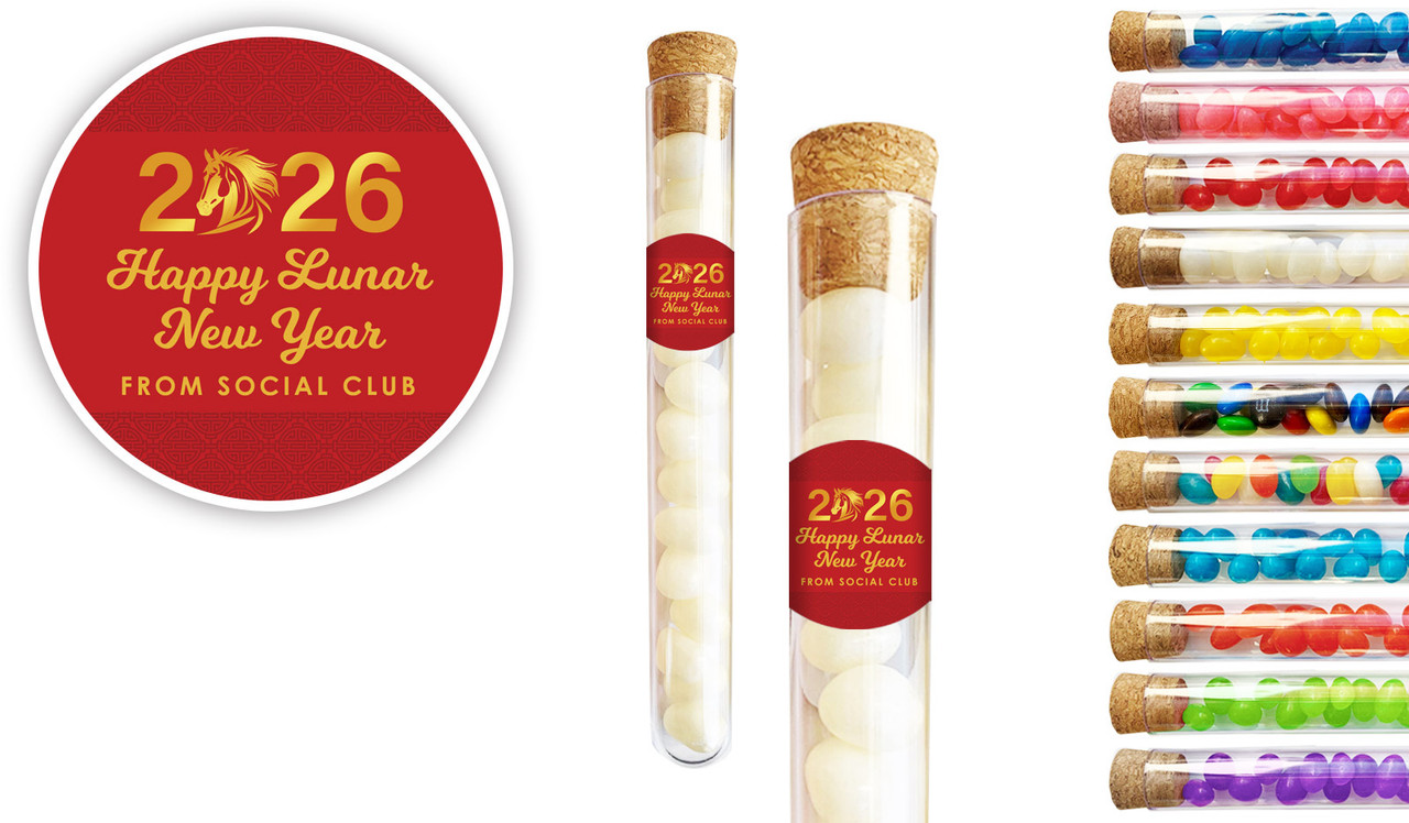 Contemporary Year Chinese New Year Personalised Test Tubes
