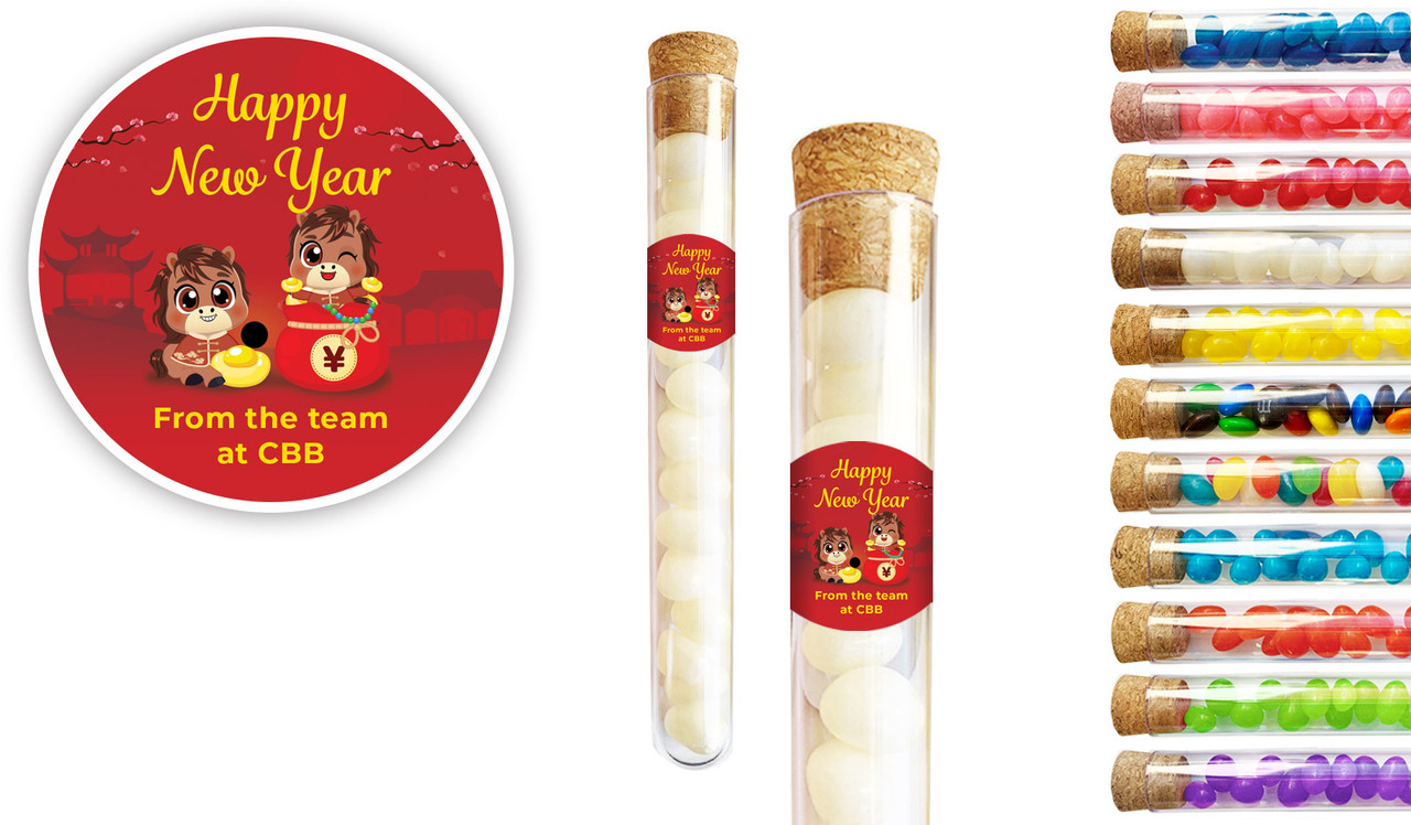 Cute Chinese New Year Personalised Test Tubes