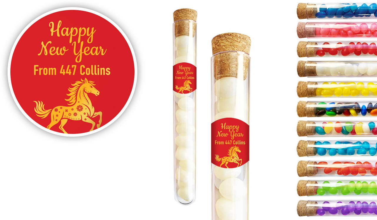 Happy Chinese New Year Personalised Test Tubes