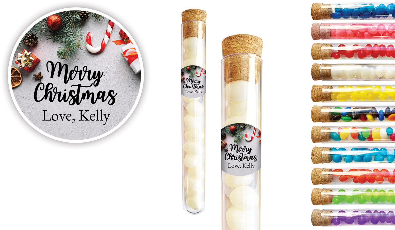 Christmas Background Christmas Personalised Test Tubes