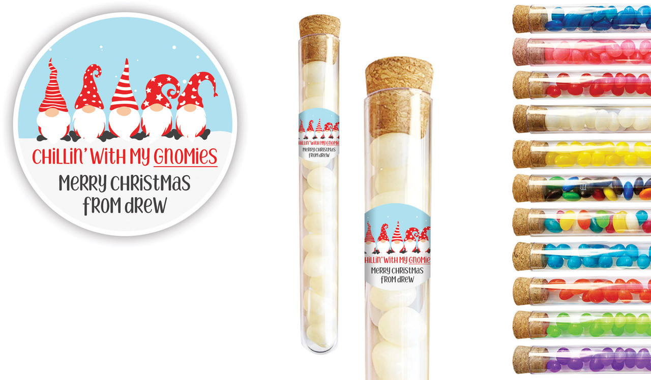 Gnomies Christmas Personalised Test Tubes