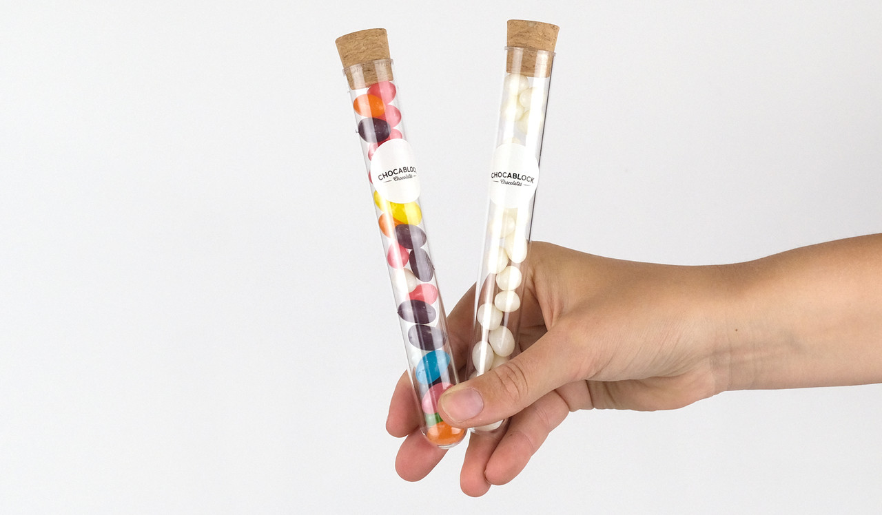 Model holding test tubes