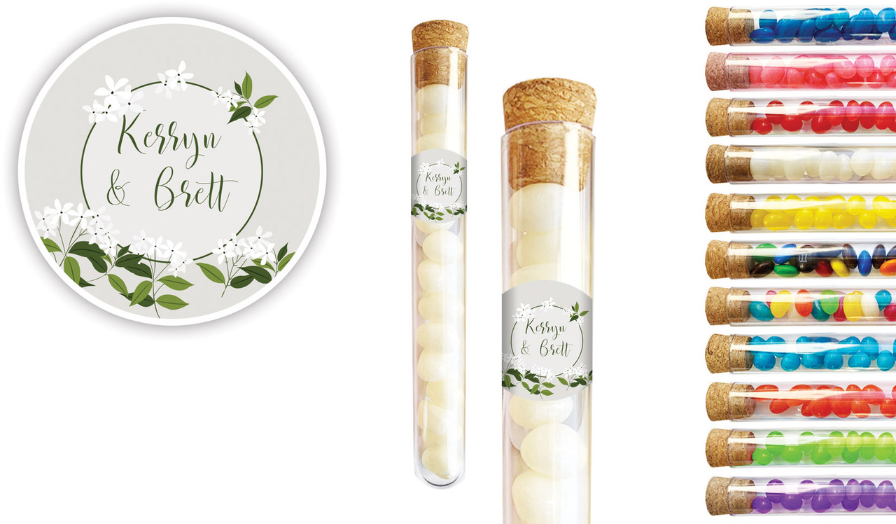 Jasmine Engagement Personalised Test Tubes