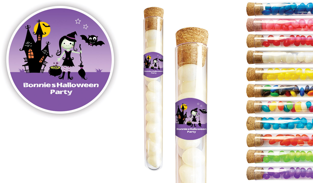 Halloween Witch Halloween Personalised Test Tubes