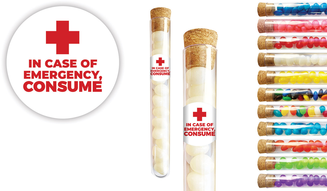 Emergency Consume International Nurses Day Personalised Test Tubes