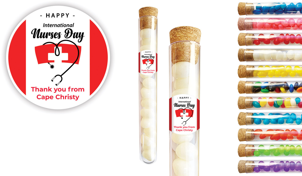 Nurse Hat International Nurses Day Personalised Test Tubes