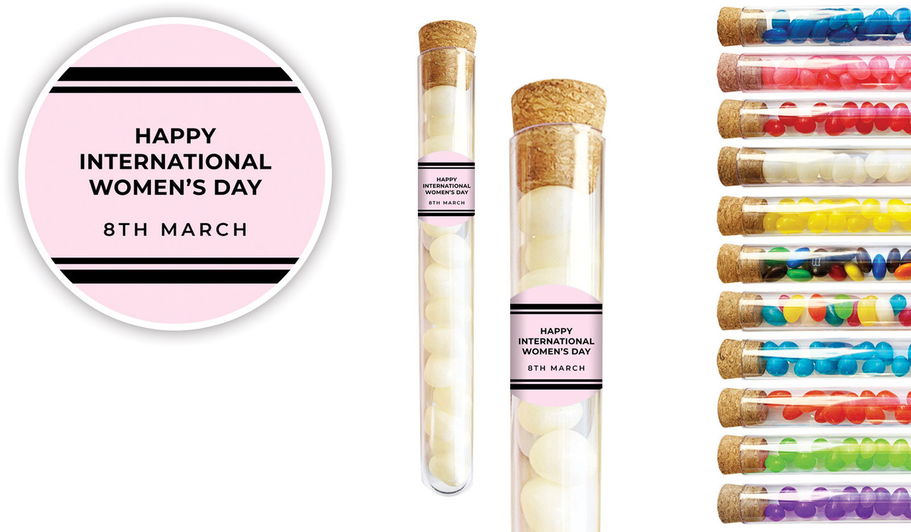 Chic International Womens Day Personalised Test Tubes