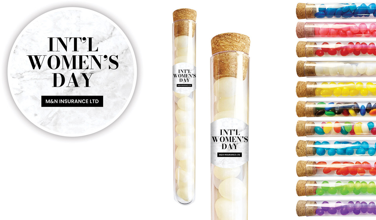 Marble Deco International Womens Day Personalised Test Tubes